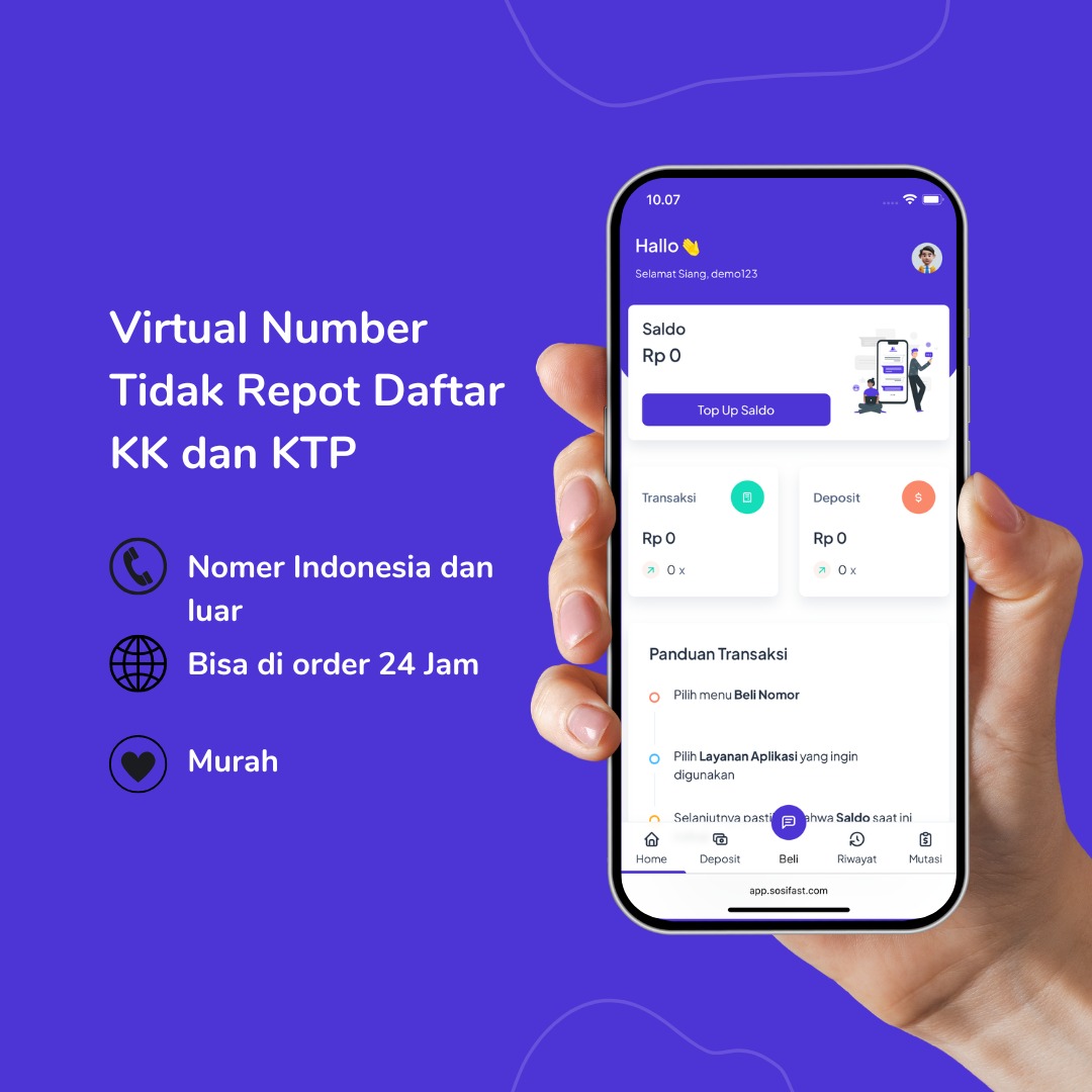Jual Nomor Virtual