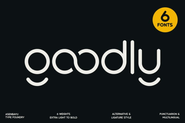 Goodly - Geometric Rounded Fonts